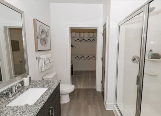 Luxurious Bathroom at Cue Luxury Apartments, Cypress, 77433