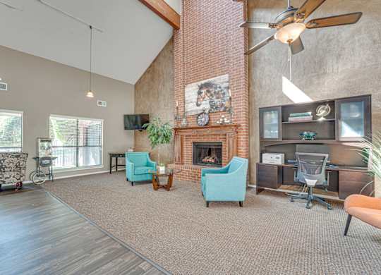 Spacious Living Room at Bardin Oaks Apartments, Arlington