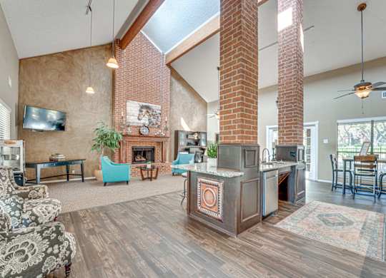 Open Living Room at Bardin Oaks Apartments, Arlington, TX, 76018