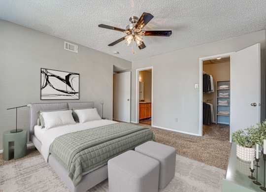 Airy Bedroom at Bardin Oaks Apartments, Arlington, 76018