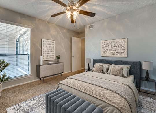 Well Lit Bedroom at Bardin Oaks Apartments, Arlington, TX