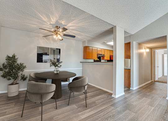 Artistic Finished Dining Room at Bardin Oaks Apartments, Texas, 76018