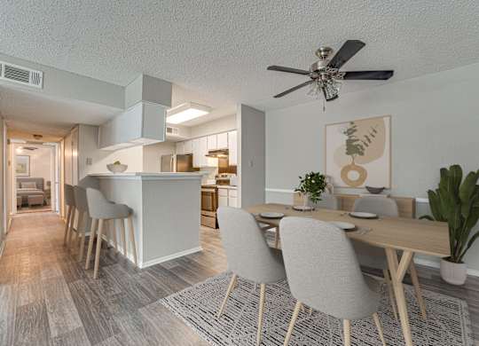 Apartment Dining at Bardin Oaks Apartments, Arlington, 76018