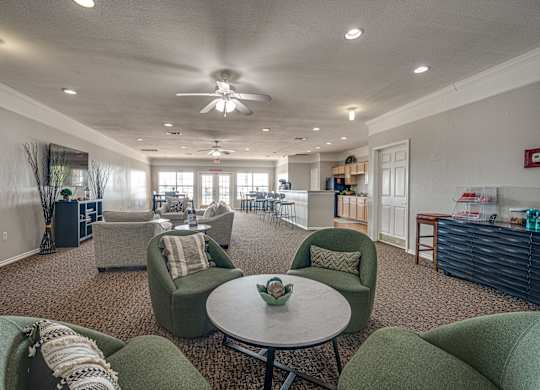 Large Living Area at Cleburne Terrace Apartments, Cleburne, TX