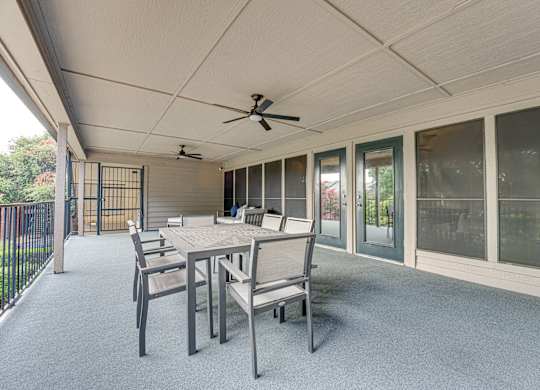 sliding glass doors at Indian Creek Apartments, Carrollton, TX
