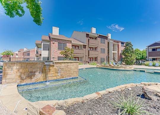 large outdoor swimming pool at Timberglen Apartments, Dallas, 75287