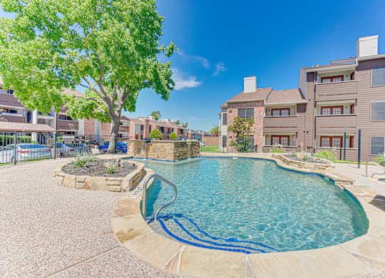 swimming pool at Timberglen Apartments, Dallas, TX 75287