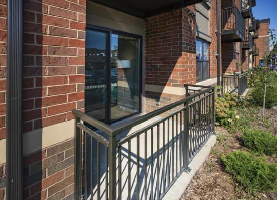 Apartments include a private balcony at Ascend at Woodbury new luxury apartments in Woodbury MN 55129