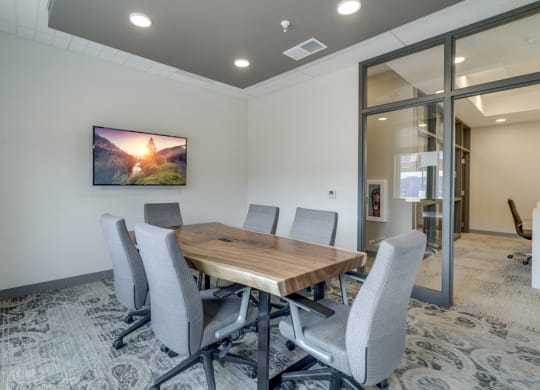Resident conference room at Ascend at Woodbury apartments' clubhouse in Woodbury MN