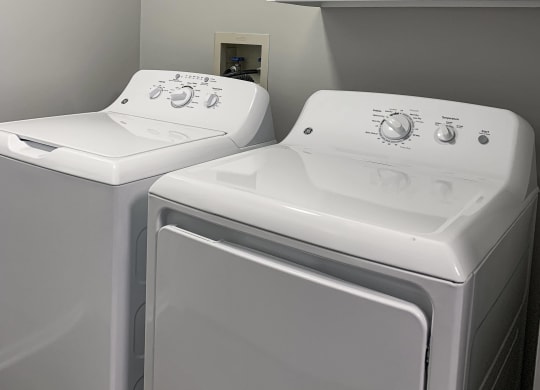 washer and dryer included at at Eagle Run Apartments in Omaha Nebraska