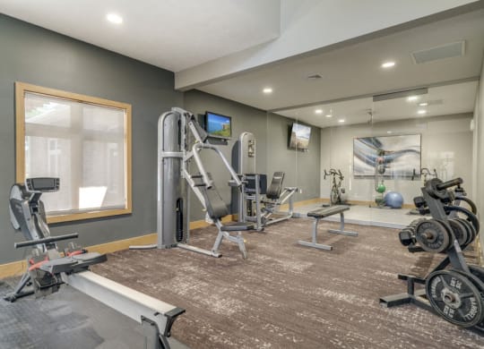 Fitness center at Fountain Glen Apartments!