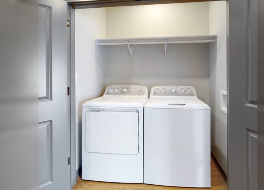 In unit washer and dryer at Haven at Uptown in Lincoln, NE