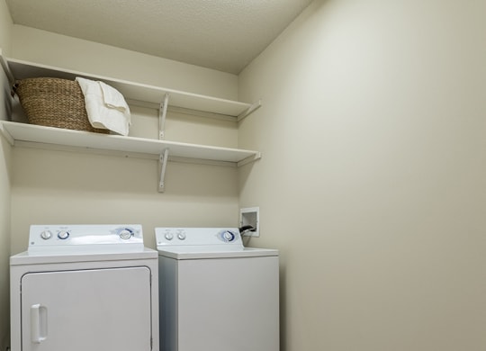 In-unit full-sized washer and dryers included at Pinebrook Apartments in Lincoln NE
