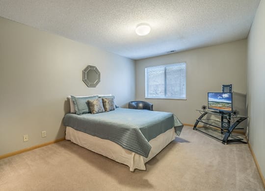 Large and spacious bedroom at Fountain Glen apartment