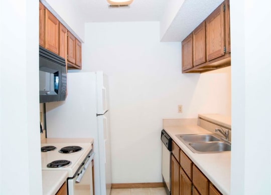 kitchen at Capitol View Apartments in Lincoln Nebraska