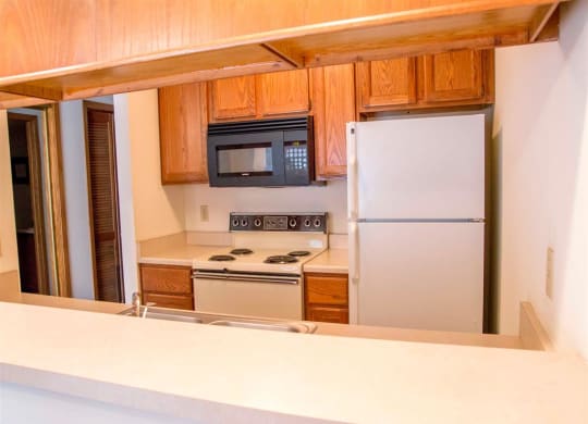 kitchen bar at Capitol View Apartments in Lincoln Nebraska