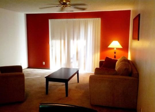 amazing living room at Moore Place Apartments in Lincoln Nebraska
