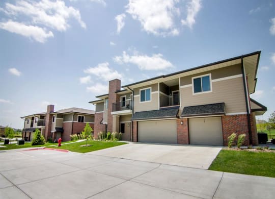 Villa homes with attached garages in north Lincoln, NE