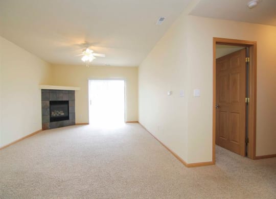 Interiors-Living Room at Pinebrook Apartments in Lincoln NE