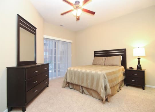 amazing bedroom at Ridge Pointe Villas in Lincoln Nebraska