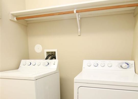 washer and dryer area at Ridge Pointe Villas in Lincoln Nebraska