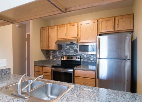Interiors-Skyline View Apartments Updated Kitchen in Lincoln NE