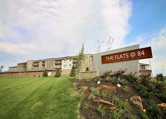 Exterior view of at The Flats at 84 in southeast Lincoln NE 68516