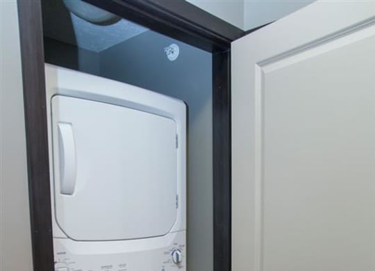 Washer and dryer at The Flats at 84 in southeast Lincoln NE 68516