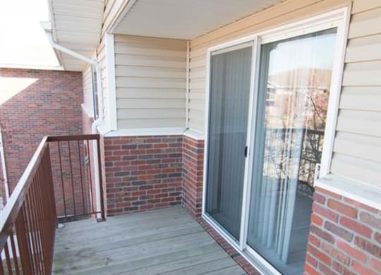 Private Balcony at The Northbrook Apartment Homes, Lincoln, NE,68504