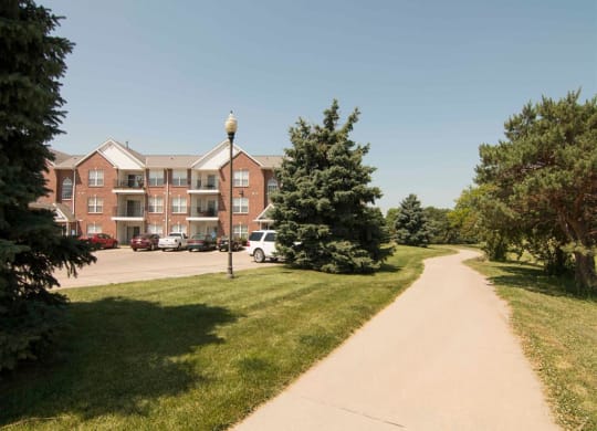 Walking trail next to Williamsburg Park Apartments in Lincoln NE