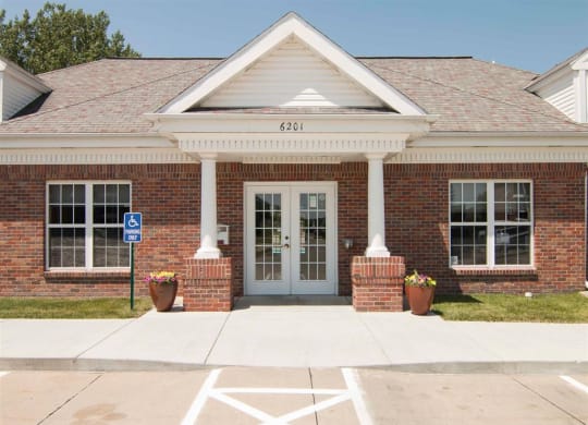 Leasing office at Williamsburg Park Apartments in Lincoln NE