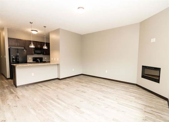 Bright natural lighting in the living room at North Pointe Villas