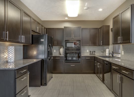Full clubhouse kitchen at North Pointe Villas