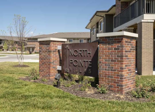 North Pointe Villas entrance in northwest Lincoln NE