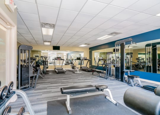 Plenty of space and equipment to hit your fitness goals at Southwind Villas