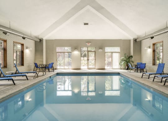 Indoor swimming pool at Southwind Villas in southwest Omaha in La Vista, NE, 68128