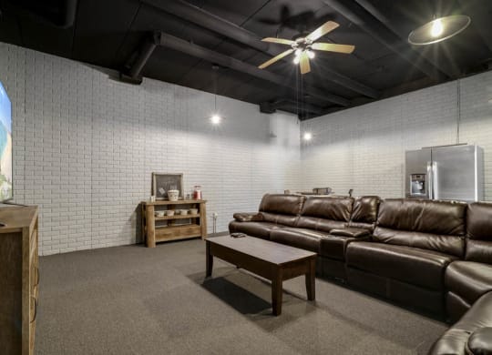 Theater room at Southwind Villas in southwest Omaha in La Vista, NE, 68128