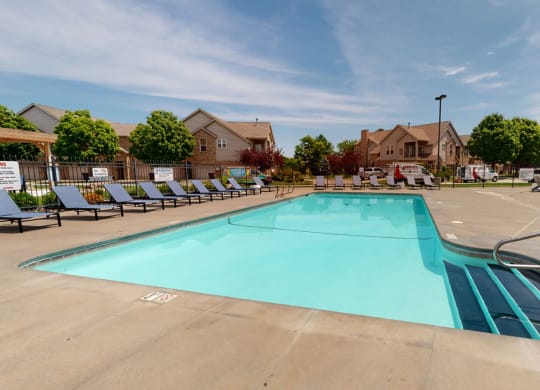 take a dip in the resort style pool at stone ridge estates in lincoln NE