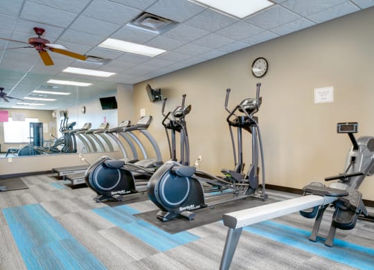 Modern equipment and plenty of space to achieve your fitness goals.