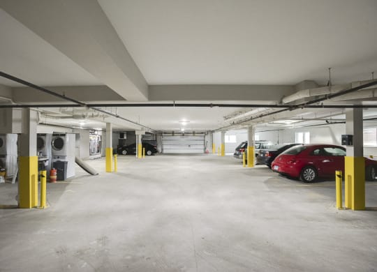 Heated, indoor parking at The Central apartments near downtown Minneapolis MN 55408
