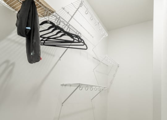 Large walk-in closets included at The Conrad apartments in the Blackstone District in Omaha NE