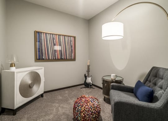Den in 1 bedroom apartment for rent at The Conrad in the blackstone district in Omaha NE