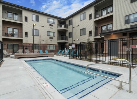 The Conrad swimming pool in the Blackstone District Omaha NE