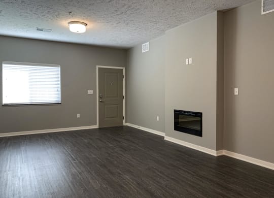 View of the living and dining area from the kitchen of the buffalo floorplan