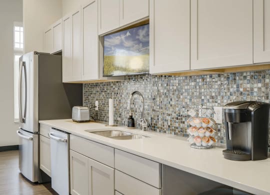 Modern and luxurious clubhouse at The Flats at Shadow Creek new luxury apartments in east Lincoln NE 68520