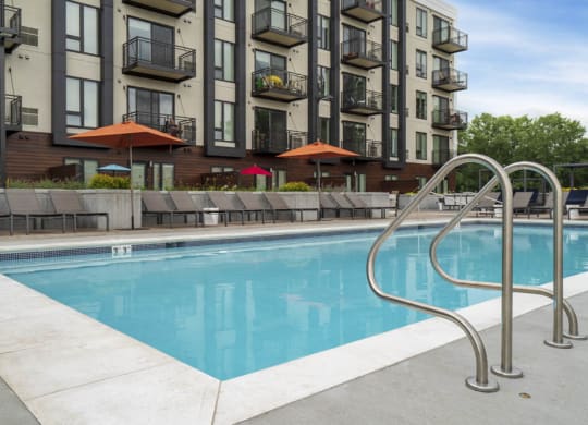 resort-style pool with patio area for entertaining friends and family.