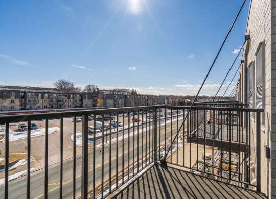 Deck with a view at The Rowan in Eagan Minnesota