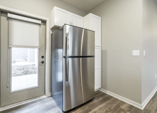 Interiors-Stainless steel refrigerator