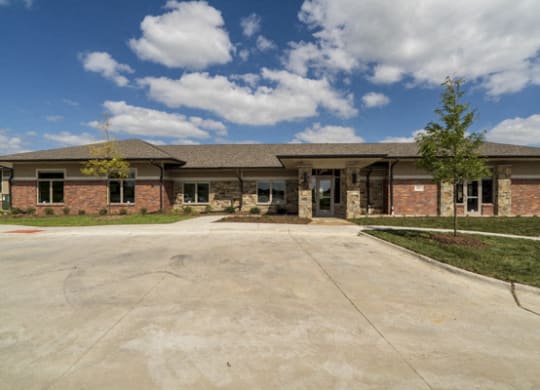 Clubhouse with gym and resident lounges at The Villas at Falling Waters townhomes for rent in West Omaha