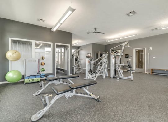 Fitness center at The Villas at Falling Waters in west Omaha NE